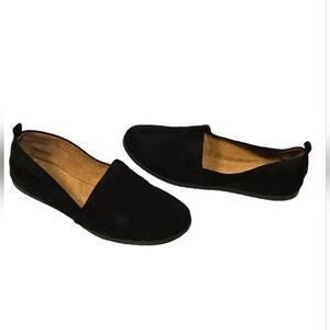 STYLE &  COM Black Faux Suede Flats sz 11